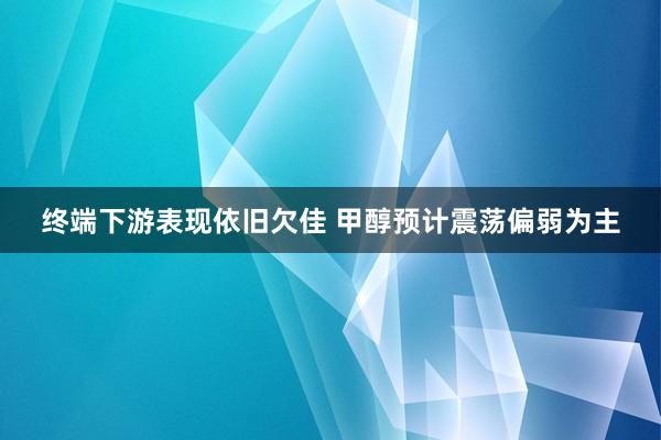 终端下游表现依旧欠佳 甲醇预计震荡偏弱为主