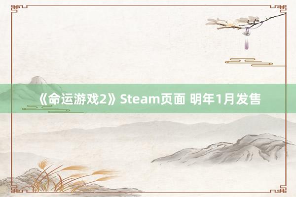 《命运游戏2》Steam页面 明年1月发售