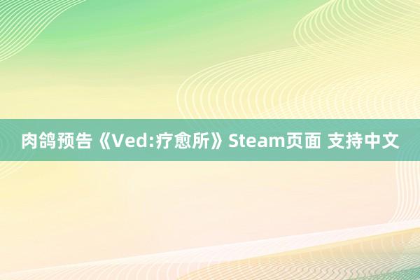 肉鸽预告《Ved:疗愈所》Steam页面 支持中文