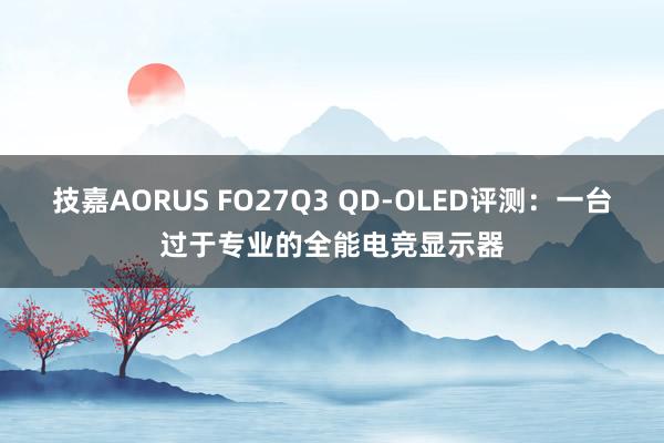 技嘉AORUS FO27Q3 QD-OLED评测：一台过于专业的全能电竞显示器