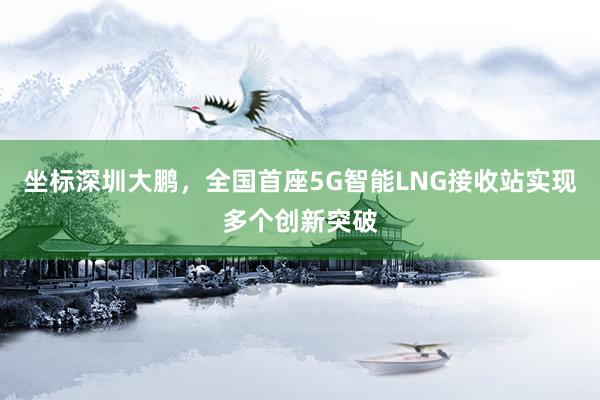 坐标深圳大鹏，全国首座5G智能LNG接收站实现多个创新突破