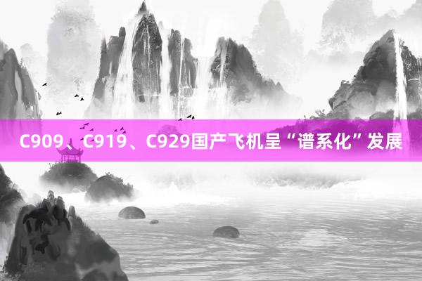 C909、C919、C929国产飞机呈“谱系化”发展