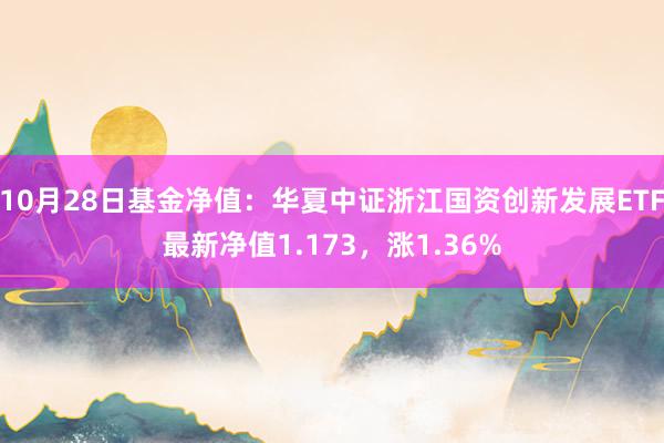 10月28日基金净值：华夏中证浙江国资创新发展ETF最新净值1.173，涨1.36%