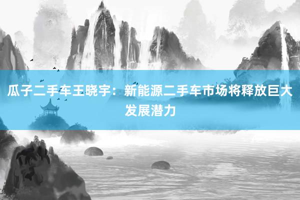 瓜子二手车王晓宇：新能源二手车市场将释放巨大发展潜力