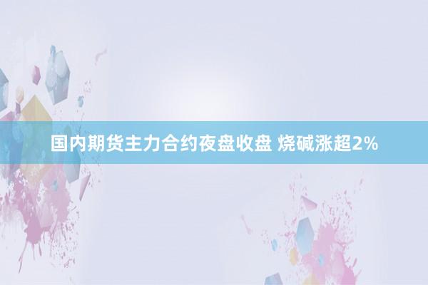 国内期货主力合约夜盘收盘 烧碱涨超2%